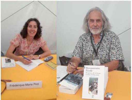 Frédérique-Marie Prot et Henri-Louis Go au "Livres sur la place 2023"